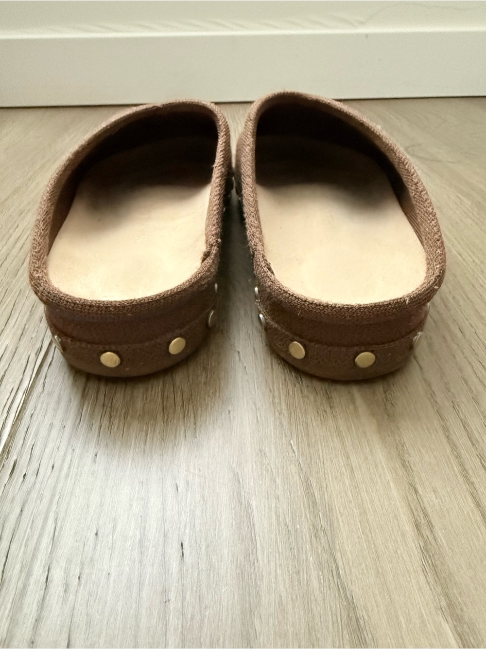 Rothy’s Studded Casual Clogs Cinnamon Brown 9 - Picture 7 of 10